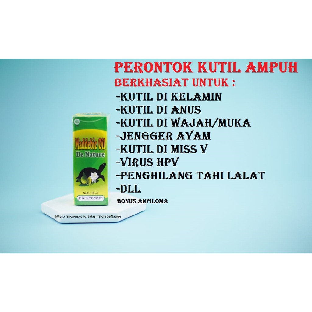 Obat Herbal Kutil Kelamin Pria Dan Wanita Maddebic+Anpiloma Ampuh ASLI 100%