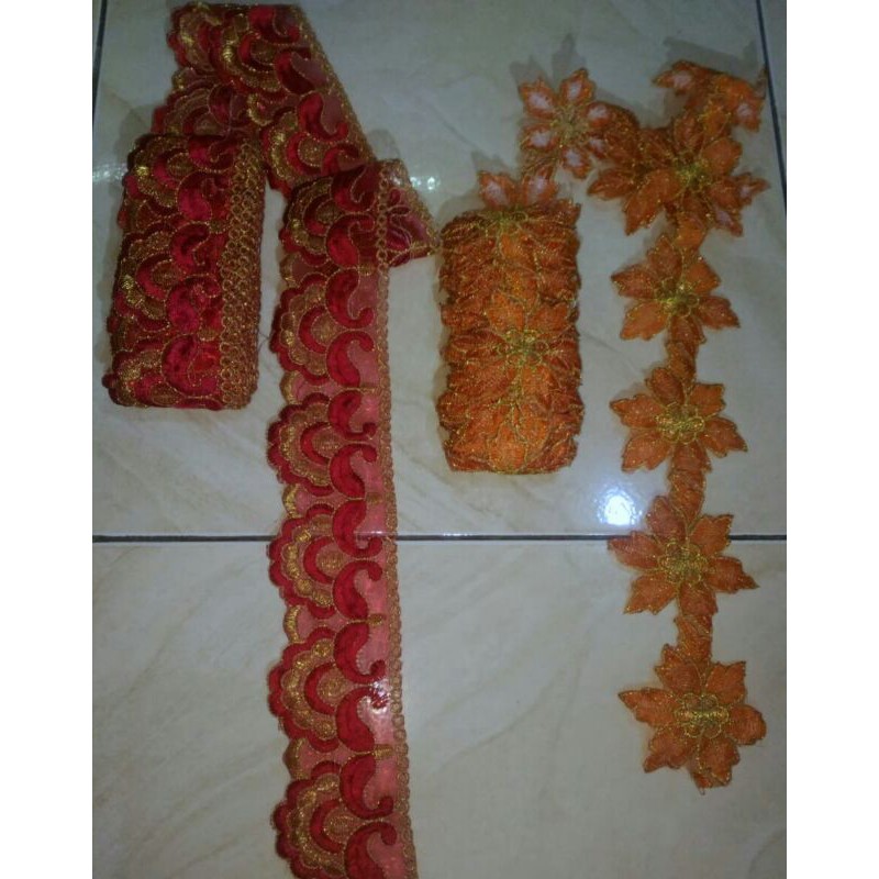 Renda bordir meteran murah