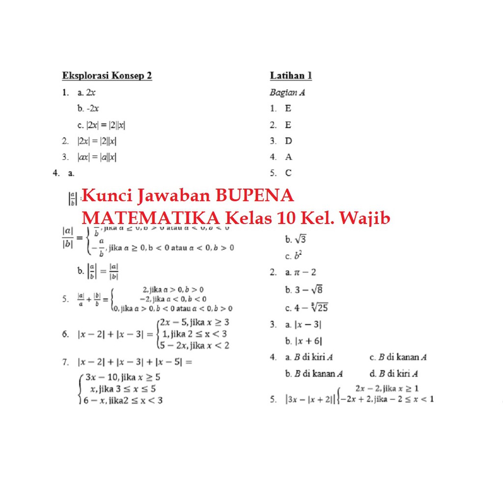 34+ Kunci Jawaban Matematika Kelas 10 Gif