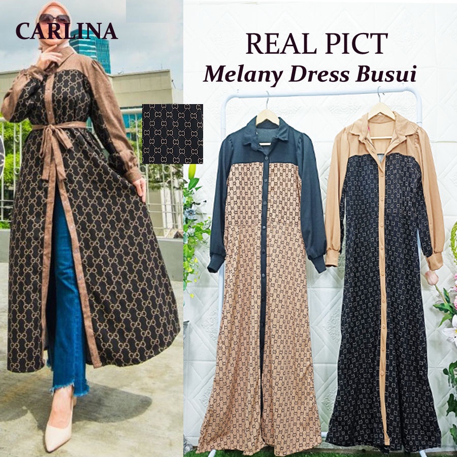 CARLINA Gamis Melany Busui Dress Maxy Wanita Muslimah