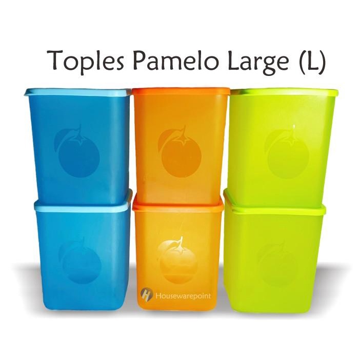 6 Pcs Toples Plastik/ Toples Pamelo/ Toples Lemony