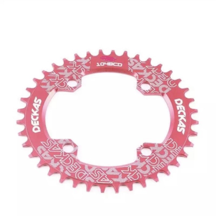 Chainring DECKAS OVAL 104 BCD 50T CNC Alloy