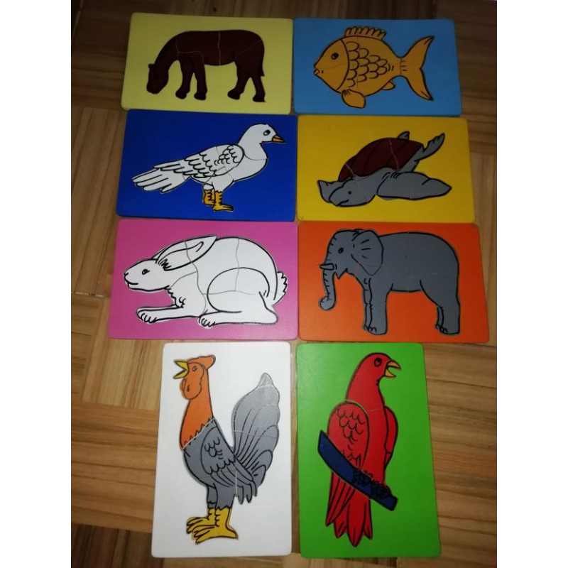 MAINAN KAYU PUZZLE SERI BINATANG