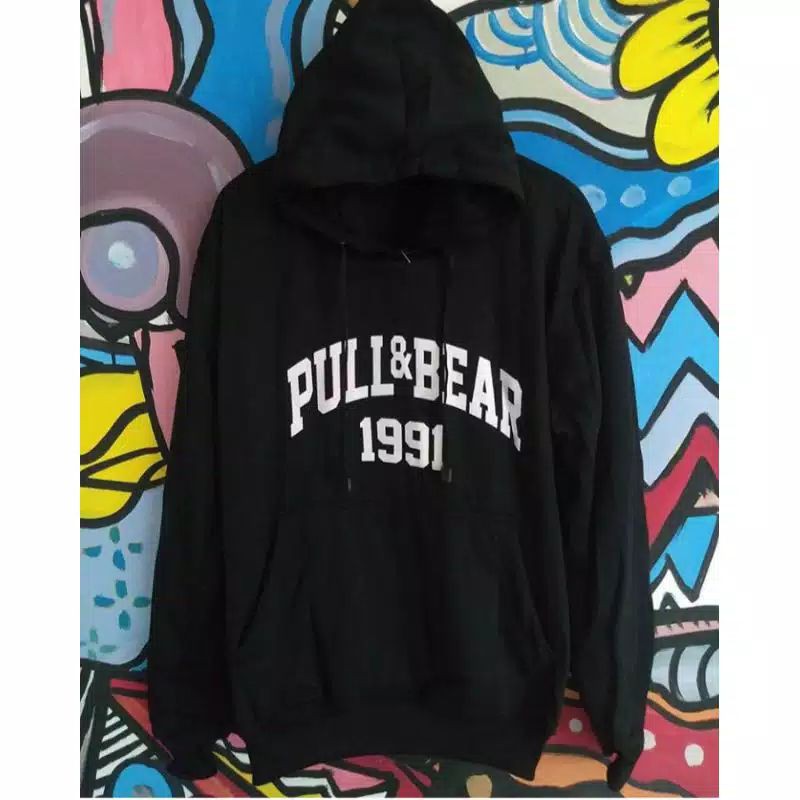 Sweater Hoodie Pull & Bear Jaket Hoodie Pull & Bear Pria / Wanita L-XXL