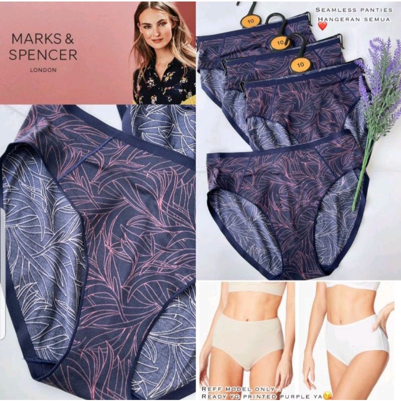 Branded Original Marks n Spencer Underwear Celana Dalam Lingerie Dark Purple (Sisa Export)