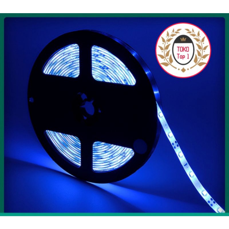 lampu led strip biru 2835 ip44 5m dc12v biru /waterproof lampu plafon lampu etelase-biru