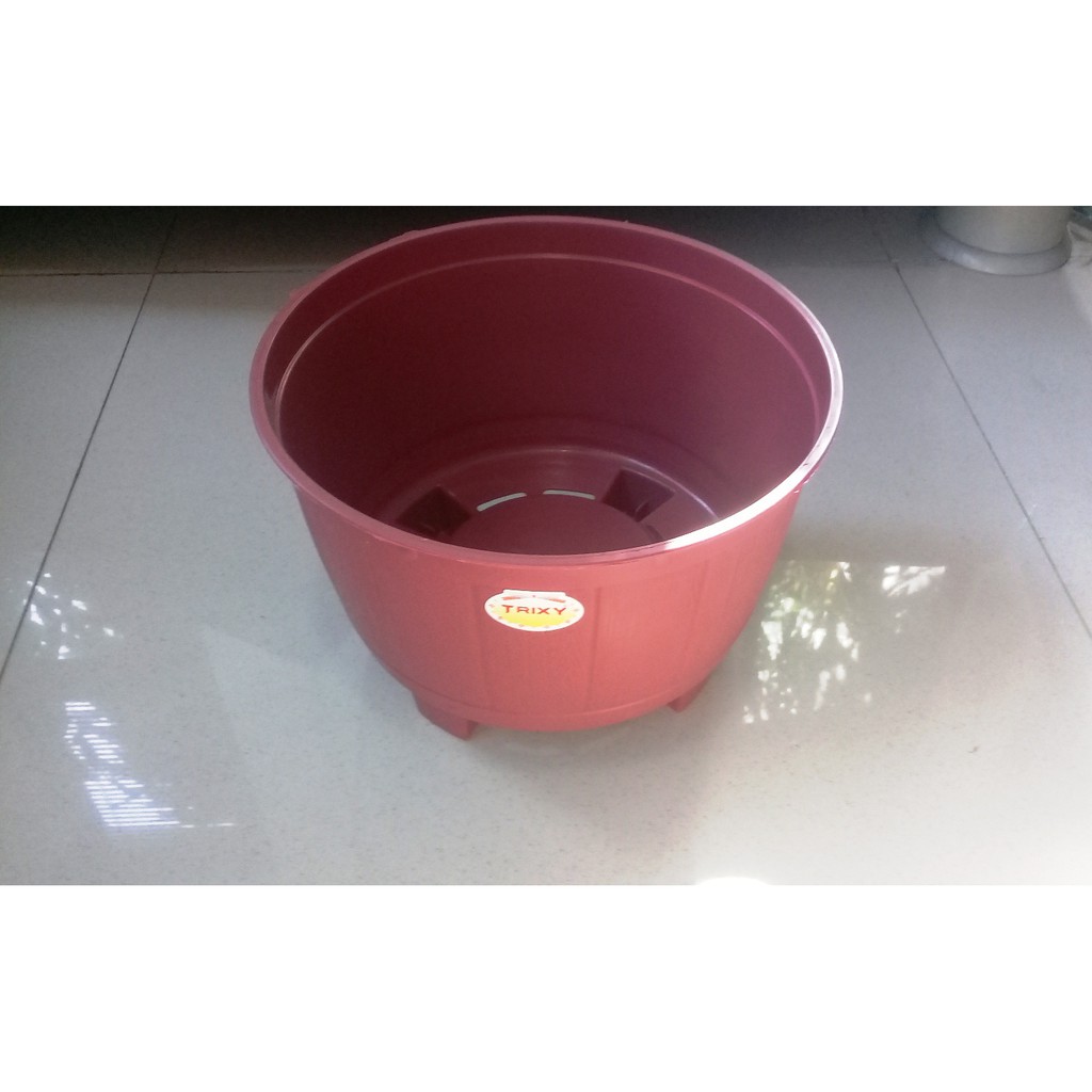 Pot Kaki Besar No.3 D26cm T18cm Tanaman Bunga Bibit - Trixy