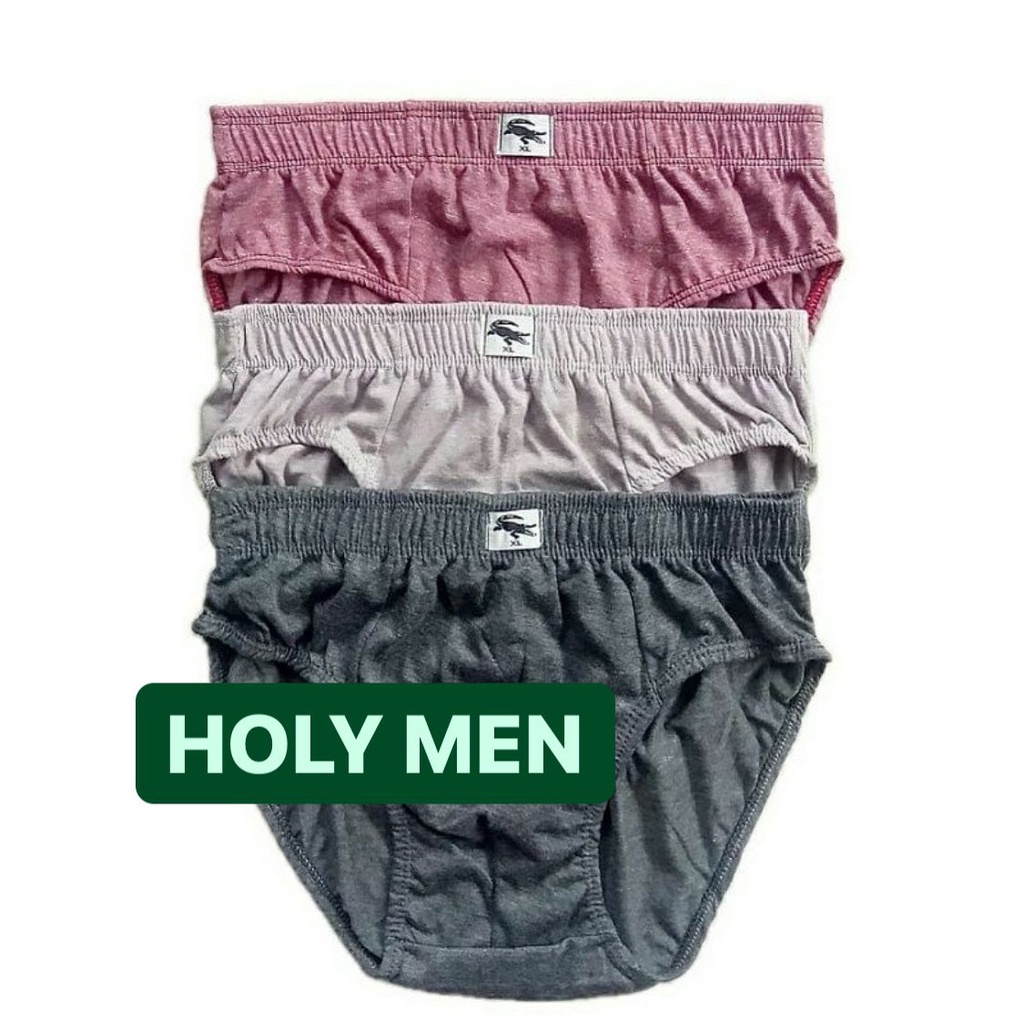 HOLY MEN | 3 PCS Celana Dalam pria DEWASA Bahan Katun Misty Isi 3 Pcs Art KDL 082