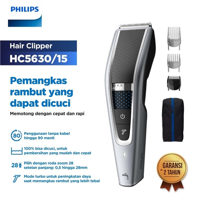 Philip HC5630 Alat Cukur Rambut Mencukur Lebih Cepat Dengan Mode Turbo