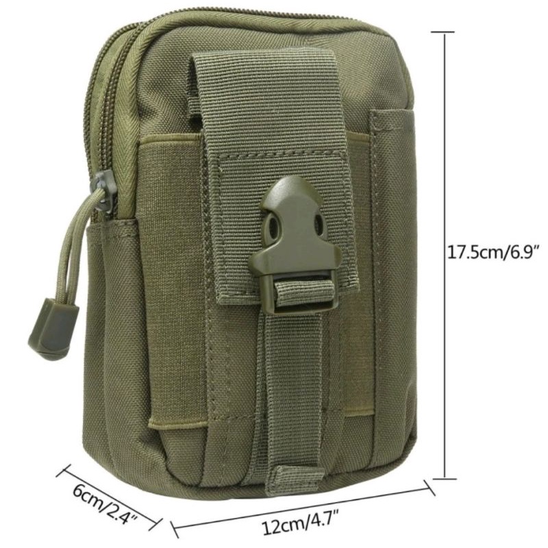 Tas pinggang HP pria Tactical Army Military Militer Molle pouch bag Outdoor