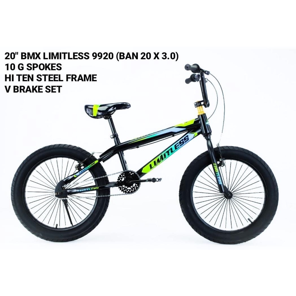 Sepeda BMX 20 Inch Limitless 9920 Ban 3.0