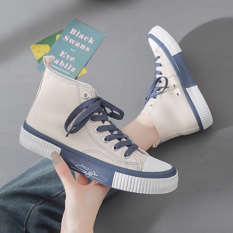 Sepatu Sneakers BootKets Wanita Korean Style Terbaru  CNF-0001 HIGH IMPORT