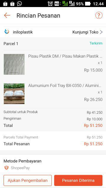 Pisau Plastik / Pisau Makan Plastik Bening @100 Pcs