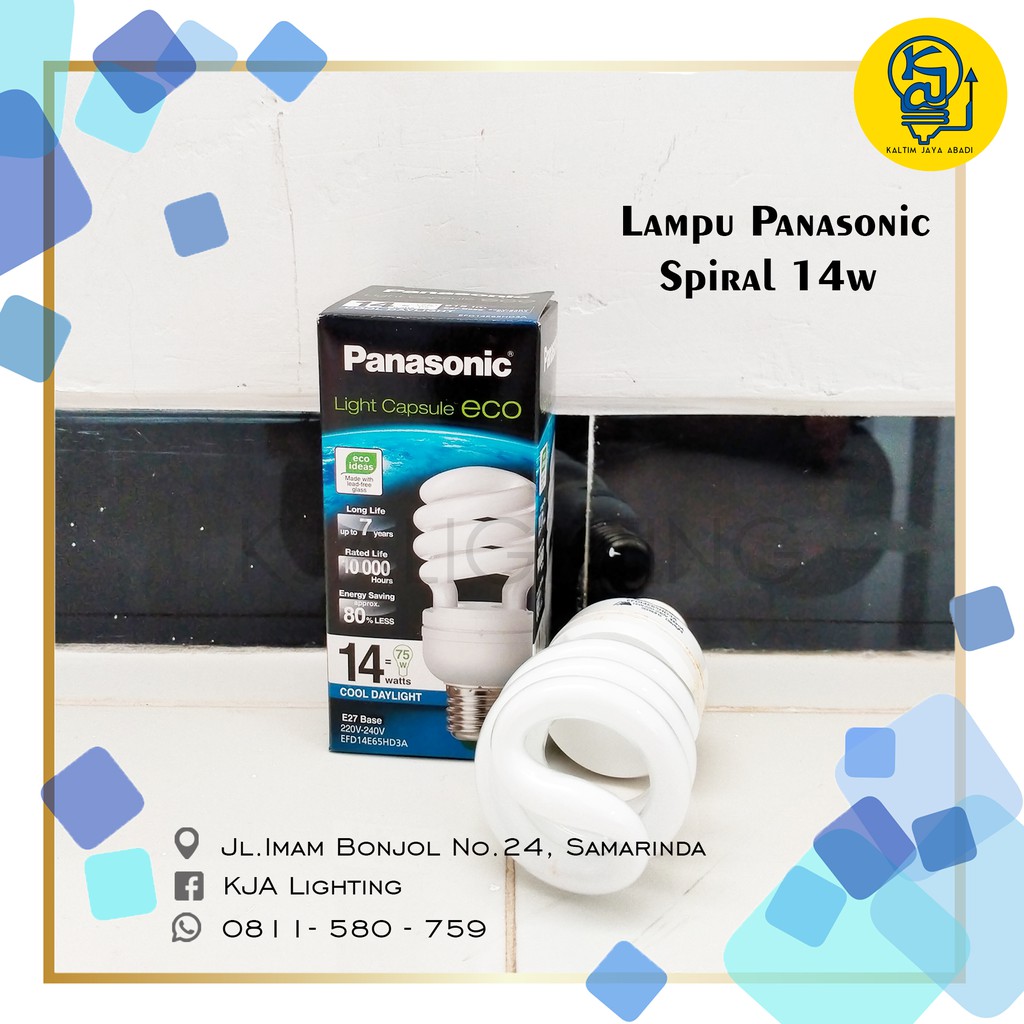 Lampu Panasonic Spiral ECO 14 watt