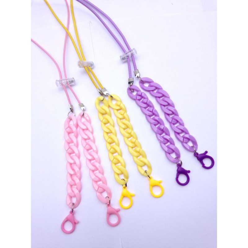 Rantai Masker Ayu Ting Ting Konektor Strap Kalung Rantai Masker ( Ulir )