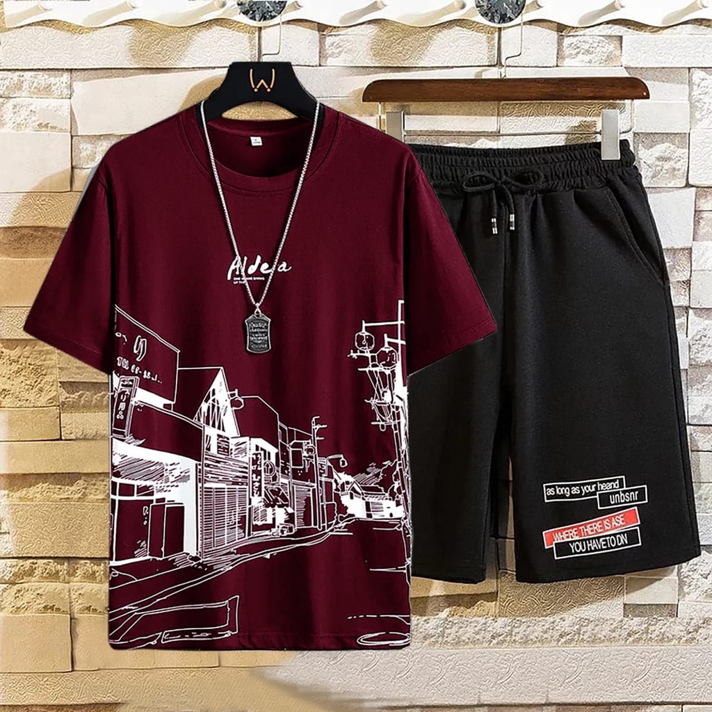 COD-baju setelan pria oversize ONESIZE kaos distro PRIA terbaru Ridea - Belibeli