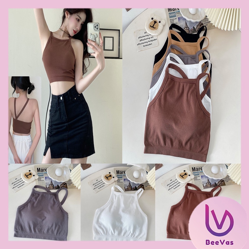 BV.ID •BR802 Bra Sport Yoga Olahraga Pakaian Wanita Tank Top Model Crop Import Fashion Korea