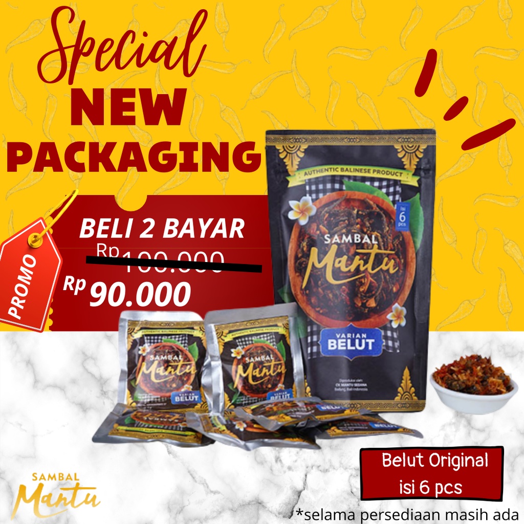 

Sambal Bawang Mantu Belut Original Pouch 90gr