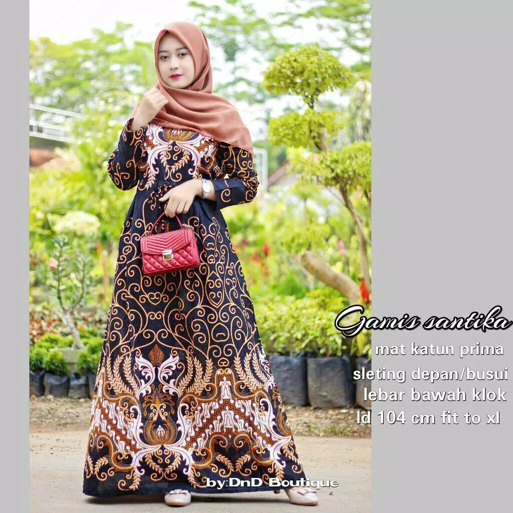 Distributor Ms Gamis Batik Sriwedari Maxi Bumil/busui Katun Sogan Allsize & Jumbo xnjemEs58wZQD