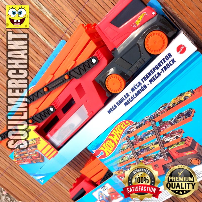 HOTWHEELS MEGA HAULER TRANSPORT TRUCK PENGANGKUT MOBIL