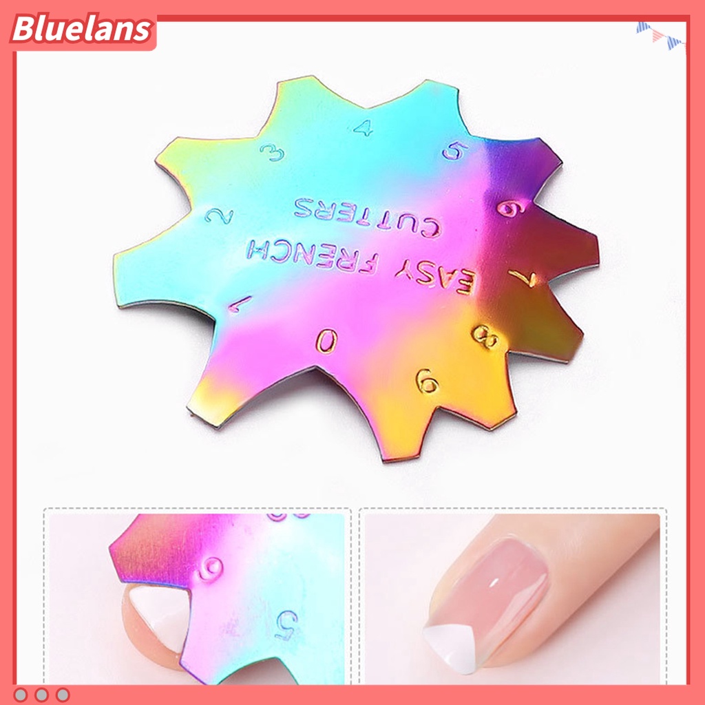 (In Stock) Kacamata Hitam Lensa Warna Warni ♡Plat Stempel Kuku Bahan Stainless Steel Untuk Nail Art