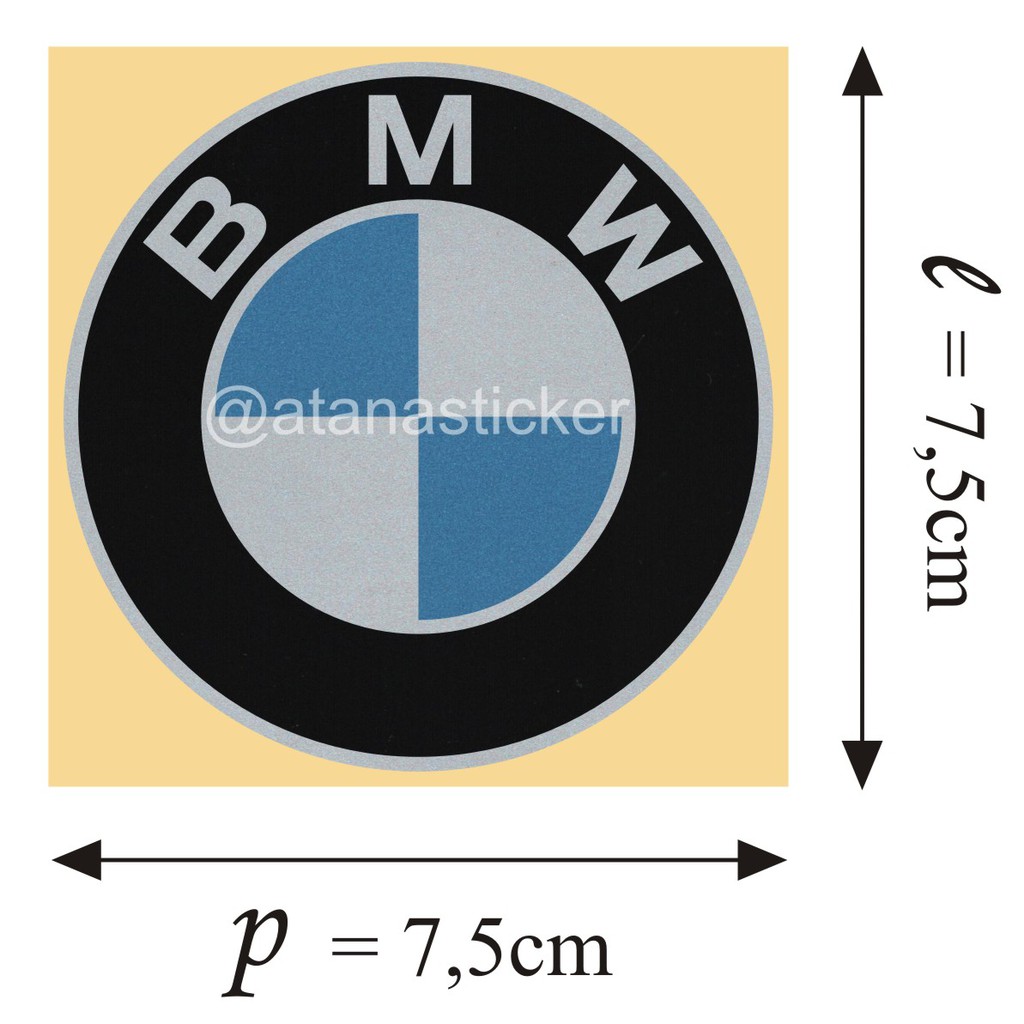 Sticker Cutting Logo BMW 7,5x7,5cm