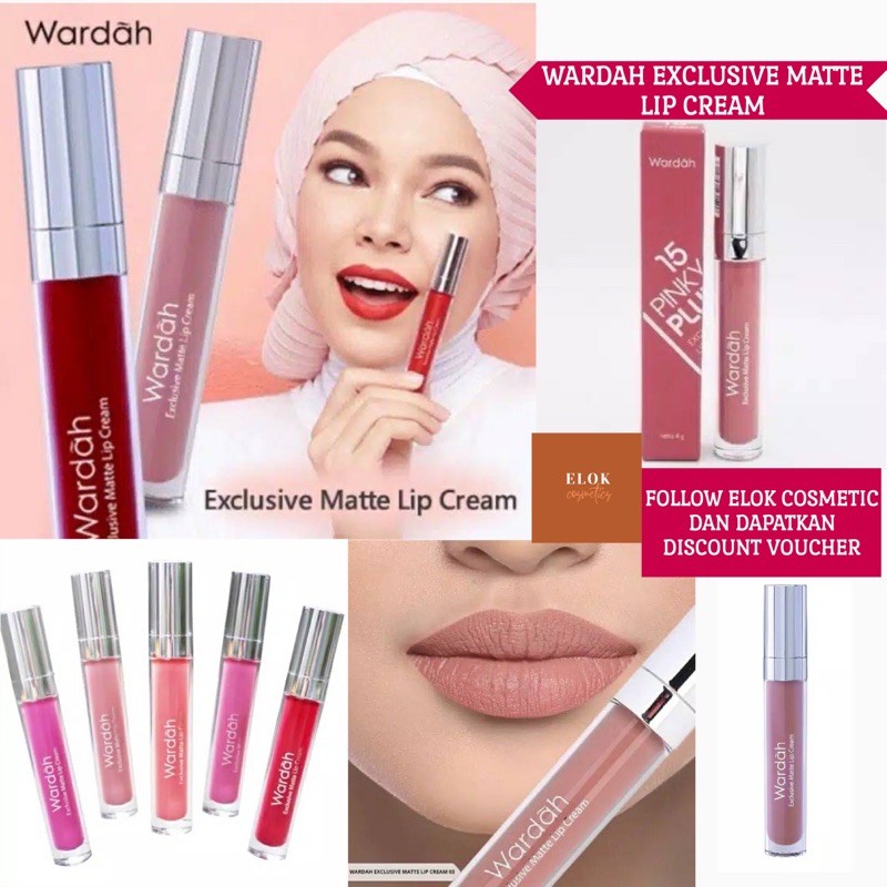 ELOK - WARDAH EXCLUSIVE MATTE LIP CREAM ORIGINAL