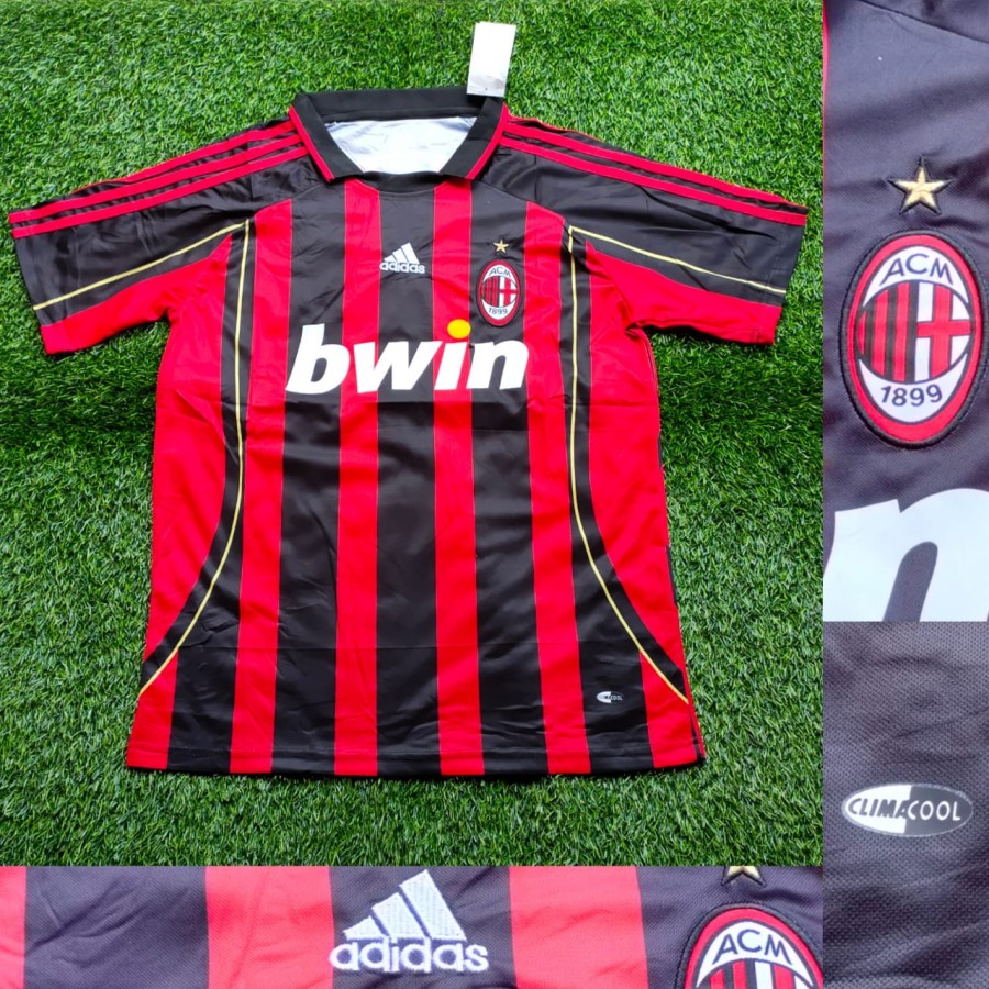 Jersey Retro Klub Sepak Bola AC MILAN Grade Ori