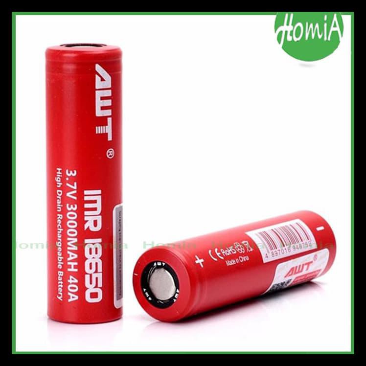 Baterai AWT 3000 MAh 18650 For Vapor / Vape / Rokok Elektrik
