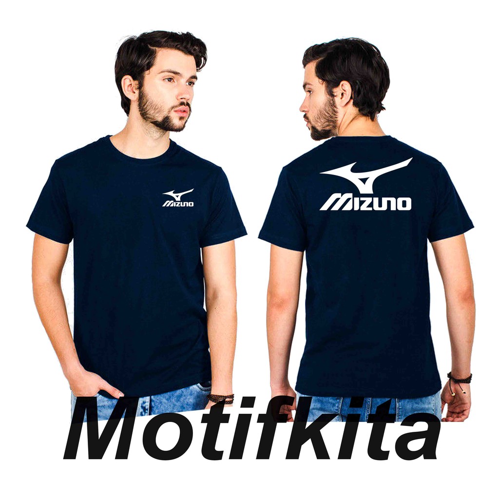 BERKUALITAS Baju Tshirt Kaos MIZUNO Simple Keren Baju Distro Pria