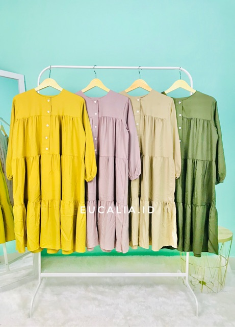 eucalia DARIA TUNIC Tunik wanita polos big size jumbo