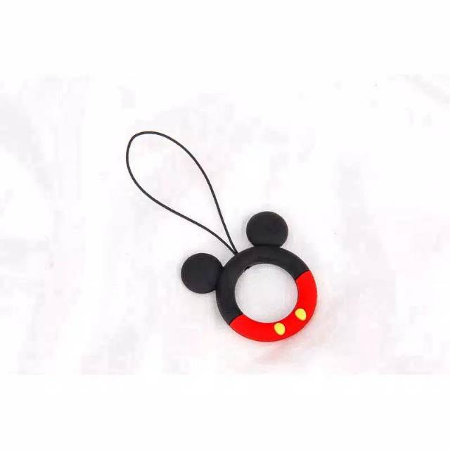 Strap Ring Gantungan Jari Serbaguna HP / CAMERA / KUNCI / FLASHDRIVE / MP3 Strap Ring Telinga Mickey