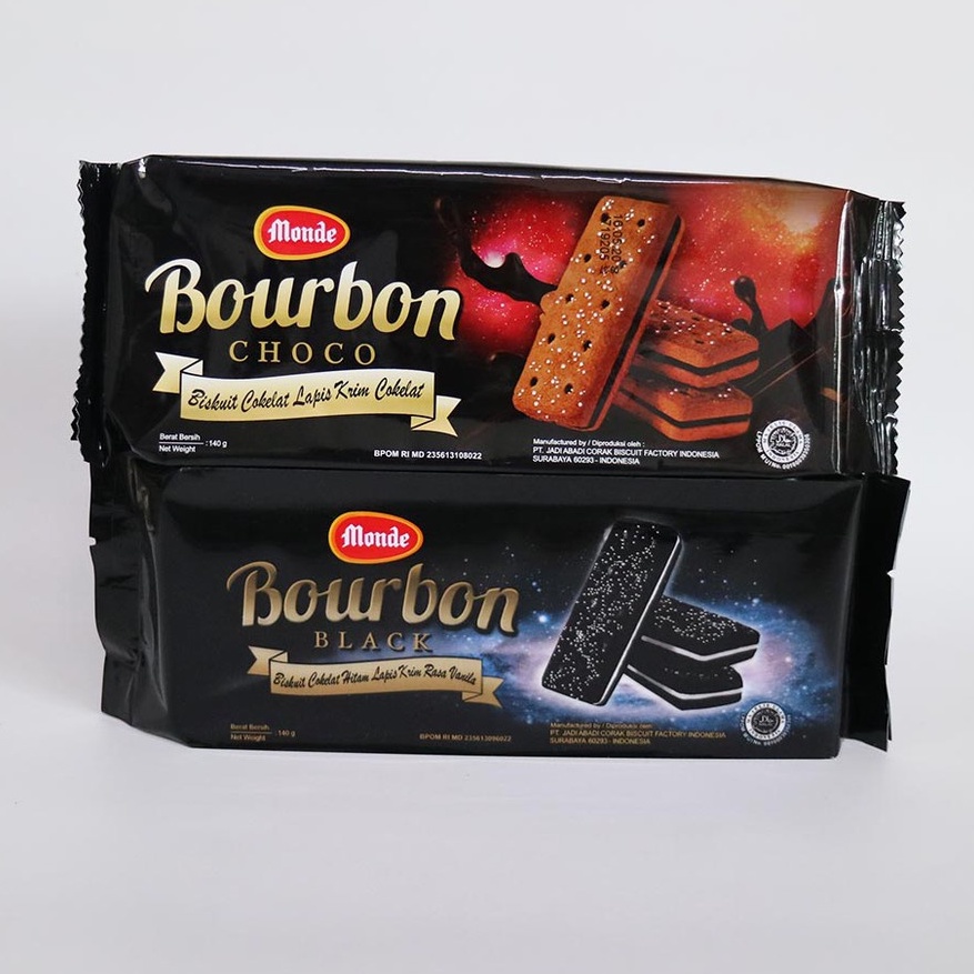 

Monde Bourbon Black dan Choco 140gr