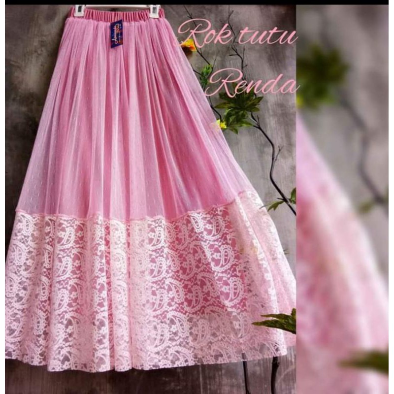 ROK TUTU RENDA PREMIUM