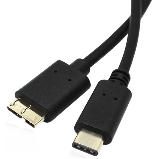 USB 3.1 Type C to USB 3.0 Micro B Data Cable - OMUA5WBK Black