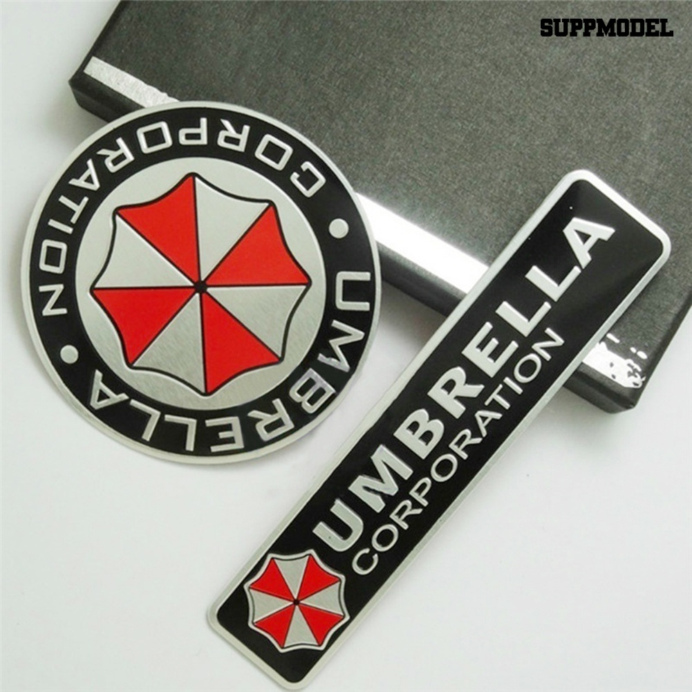 1 / 2Pcs Stiker 3D Bahan Aluminum Alloy Untuk Dekorasi Body / Bumper / Jendela Mobil