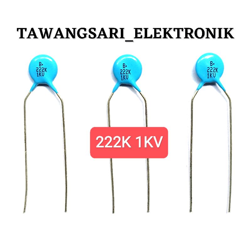 Jual kapasitor 222k 1kv capasitor 222k 1kv ceramic 222k 1kv original ...