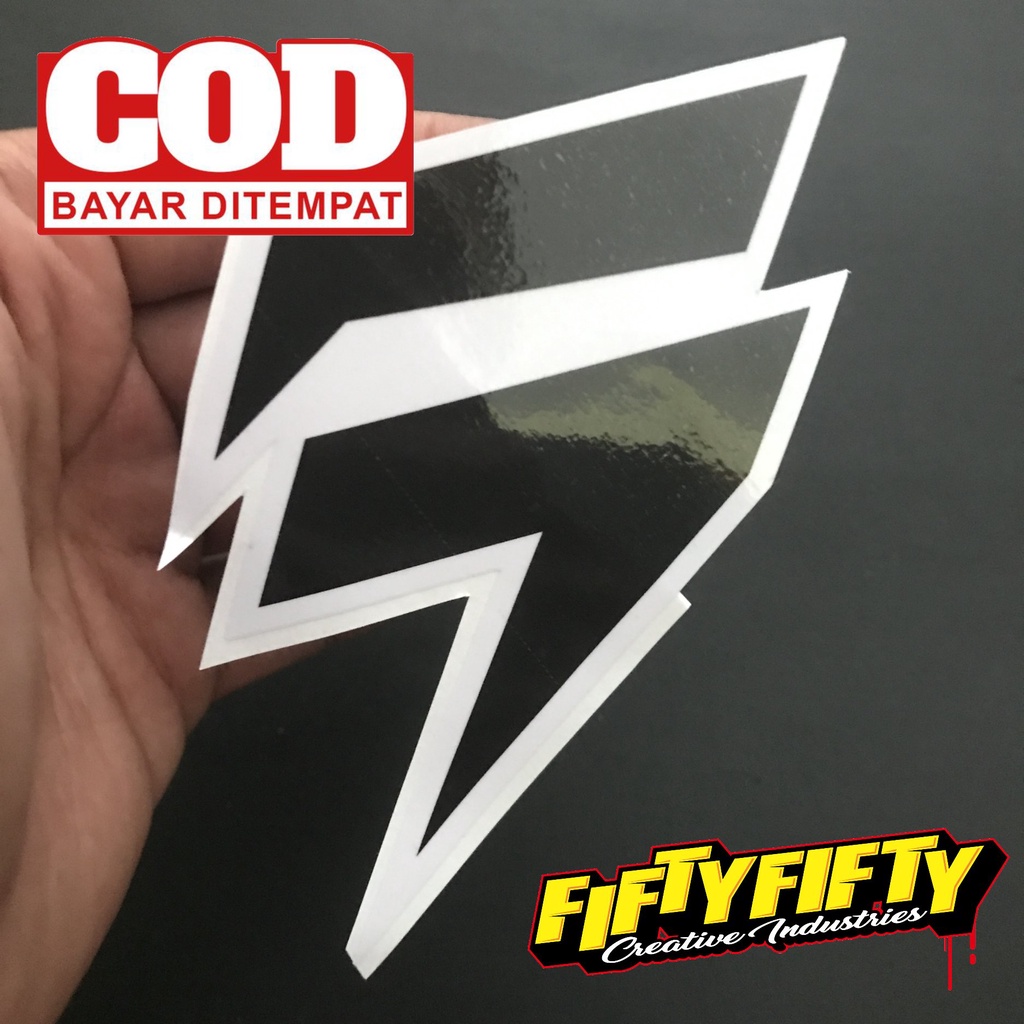 Stiker Print Cut LOGO SHIFT Stiker Printing Laminasi Glossy Stiker Motor Mobil Helm Sudah Membentuk Pola Desain