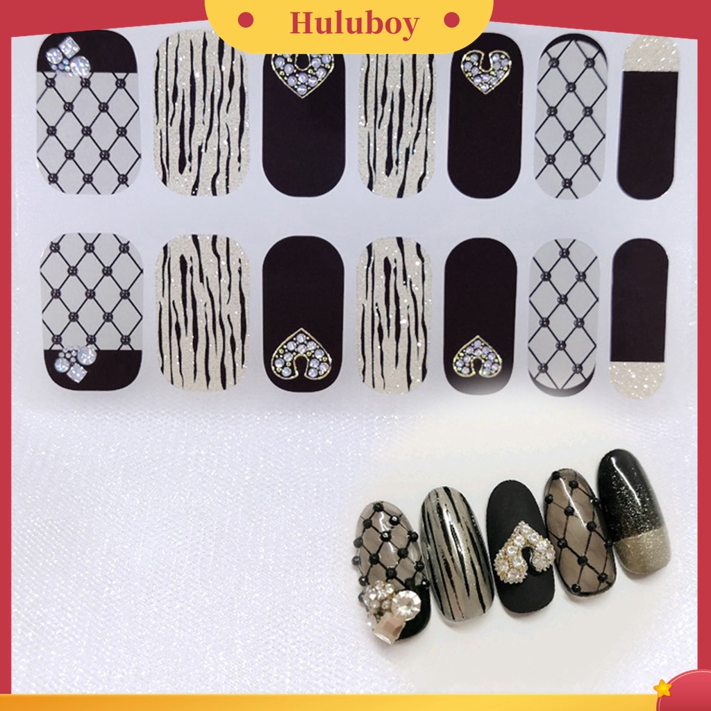 Huluboy Huluboy♡ Patch Stiker Kuku Desain Beragam Untuk Dekorasi Nail Art