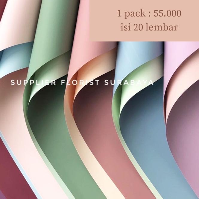 

♖ KERTAS BUNGA BICOLOR(1PACK:20LBR)/WRAPPING PAPER/WRAP BUNGA/FLOWER WRAP/PEMBUNGKUS KERTAS WATERPROOF ➾