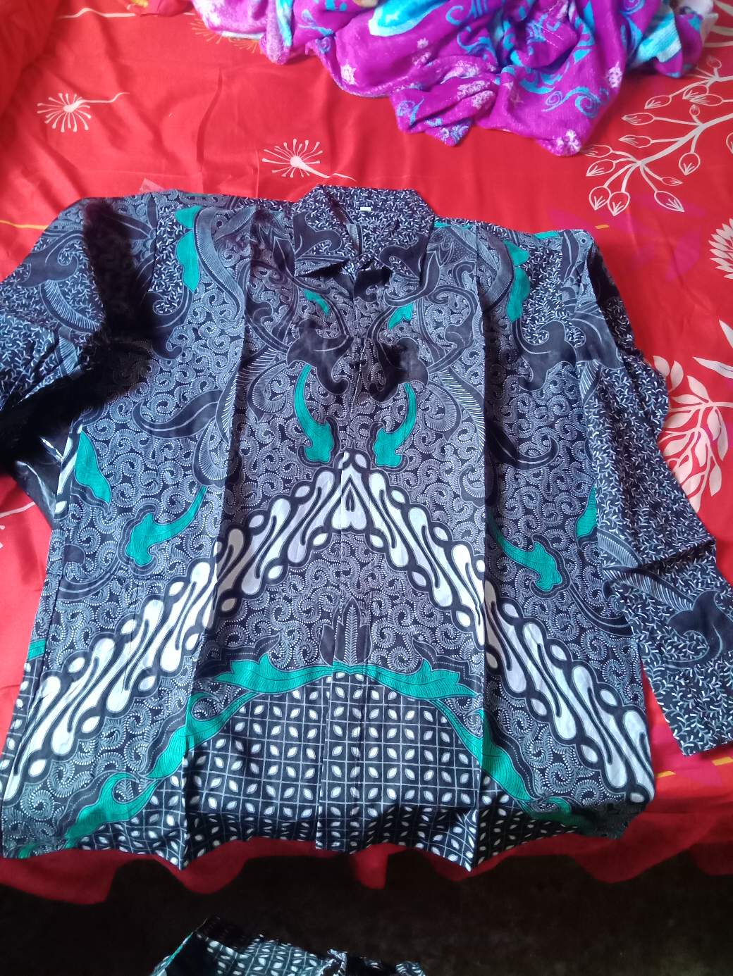 Dress Batik Couple - Tunik Batik Couple - Kemeja Batik Pria Lengan Panjang - Dress Batik Modern