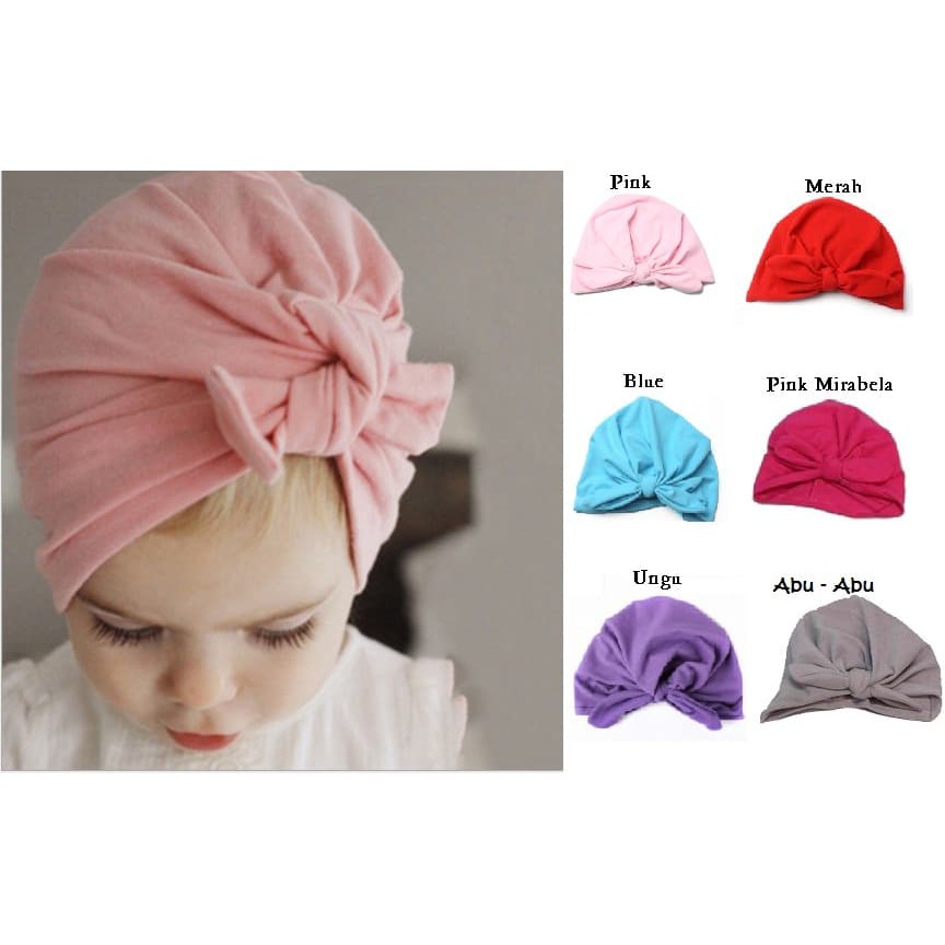 Topi Anak bayi turban knot/bando anak bayi turban knot/topi lucu anak