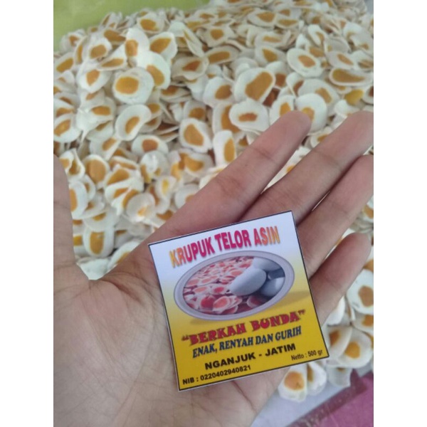 Bonitoop_ Krupuk Telur Asin Renyah Gurih 500Gr (Mentah)