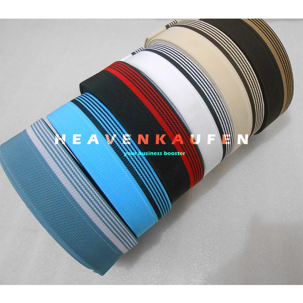 Karet Elastis Elastic High Quality Lebar 6 cm Model Strip Tebal 2 mm Per Meter