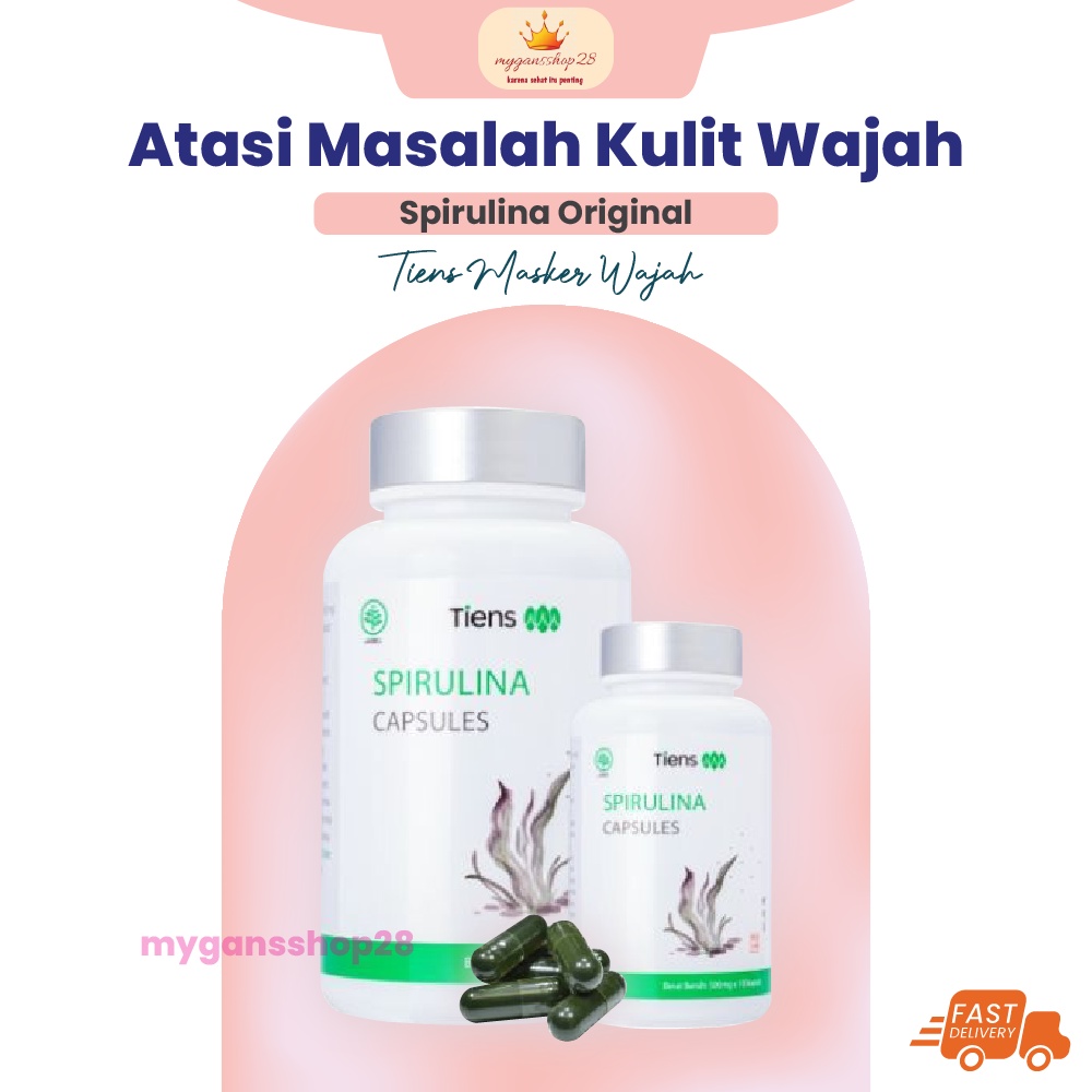 SPIRULINA SPIRULINA TIENS  SPIRULINA MASKER WAJAH SPIRULINA ORIGINAL MASKER WAJAH MASKER MASKER WAJA