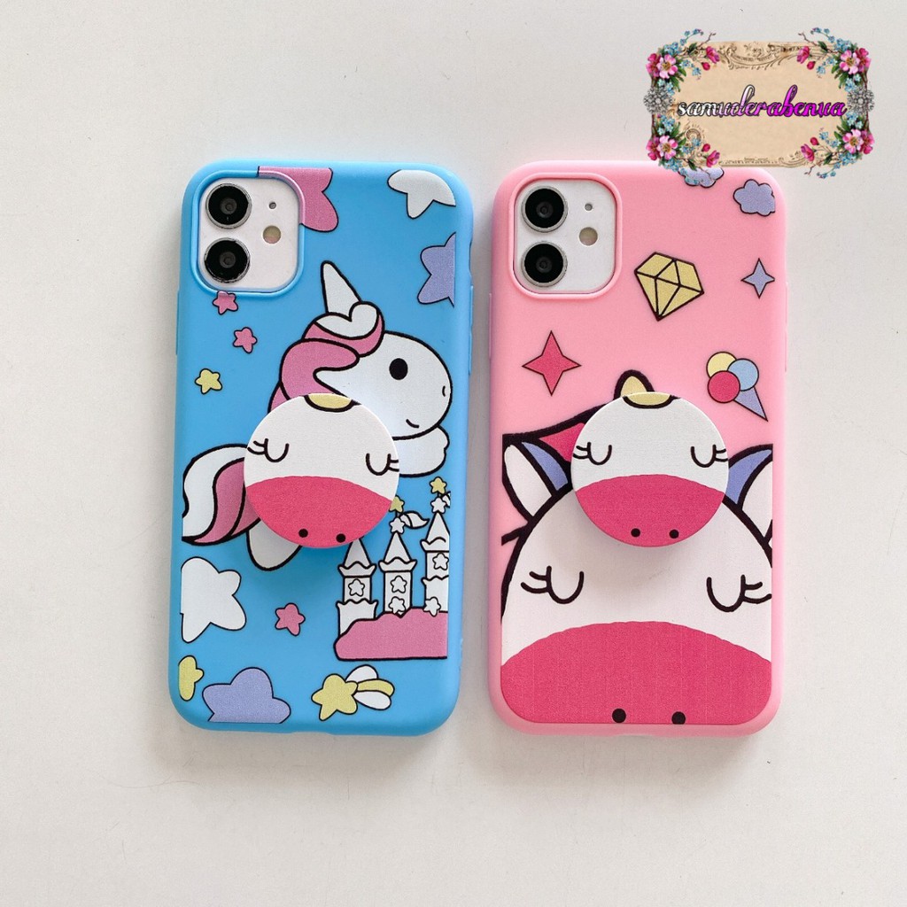 SS273 Softcase Popsocket UNICORN Realme C2 5 5s 5i C3 C11 SB1602