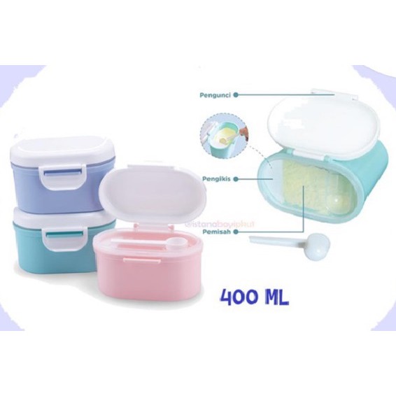 Baby Safe Milk Powder Container 400ml MC001 Dan 800ml MC002 Tempat Susu Bubuk