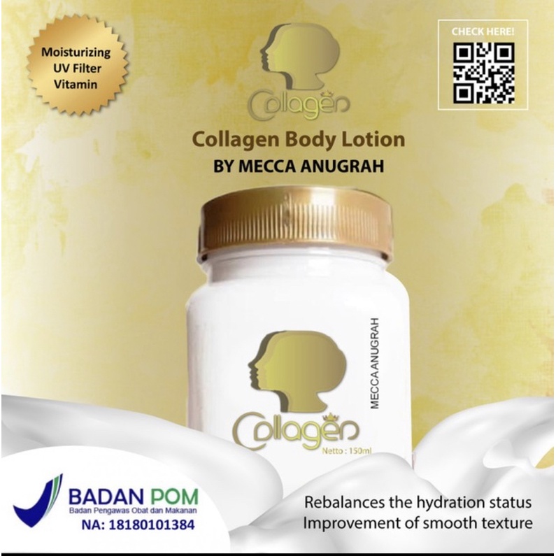 [BPOM] BIBIT COLLAGEN BODY LOTION ORIGINAL 100%