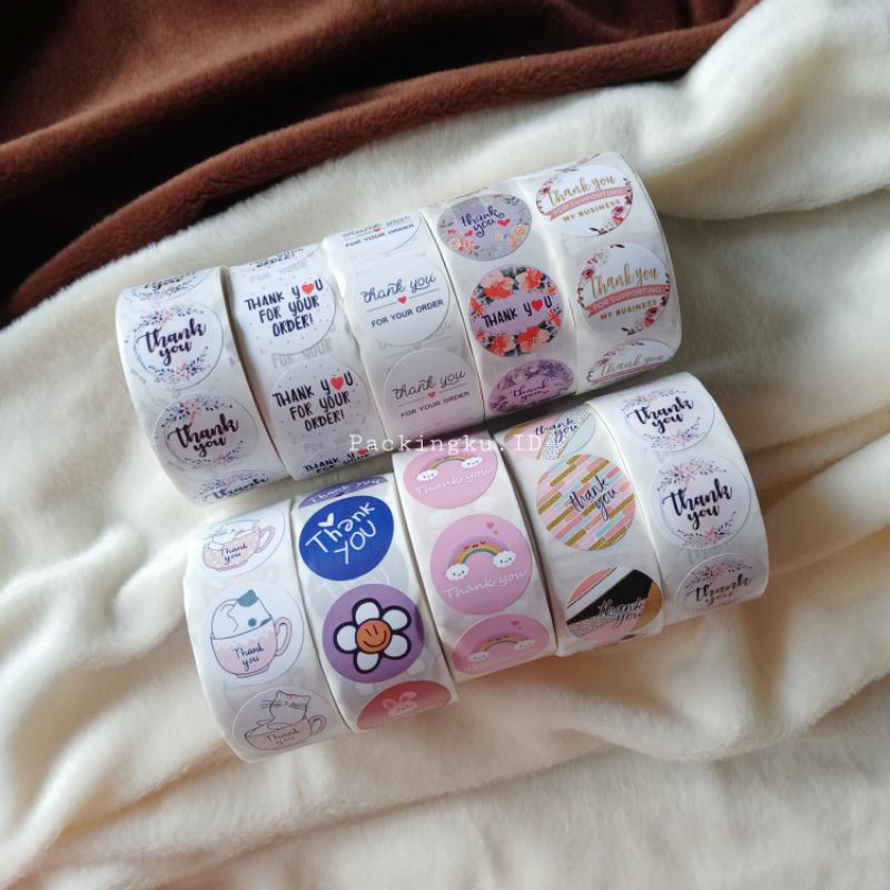 

SALE! [KECIL 2.5cm] DIY Sticker Label Thank You Roll +/- 500pc