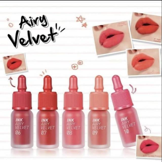 Peripera Airy Ink Velvet Original Lip Tint Korea